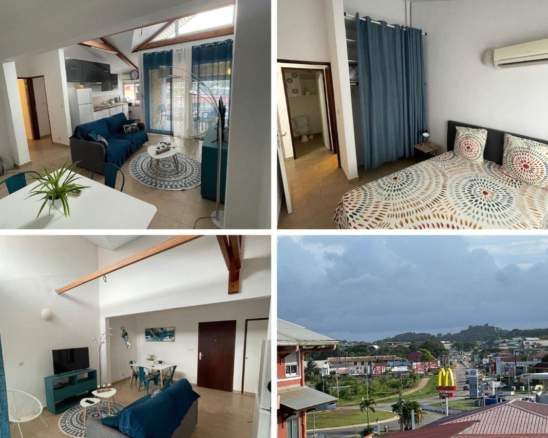 Nana Cocooning- C42- Vue Panoramique - Appartement Cosy Et Lumineux- Cuisine Equipee- Clim-Terrasse Cayenne Eksteriør bilde